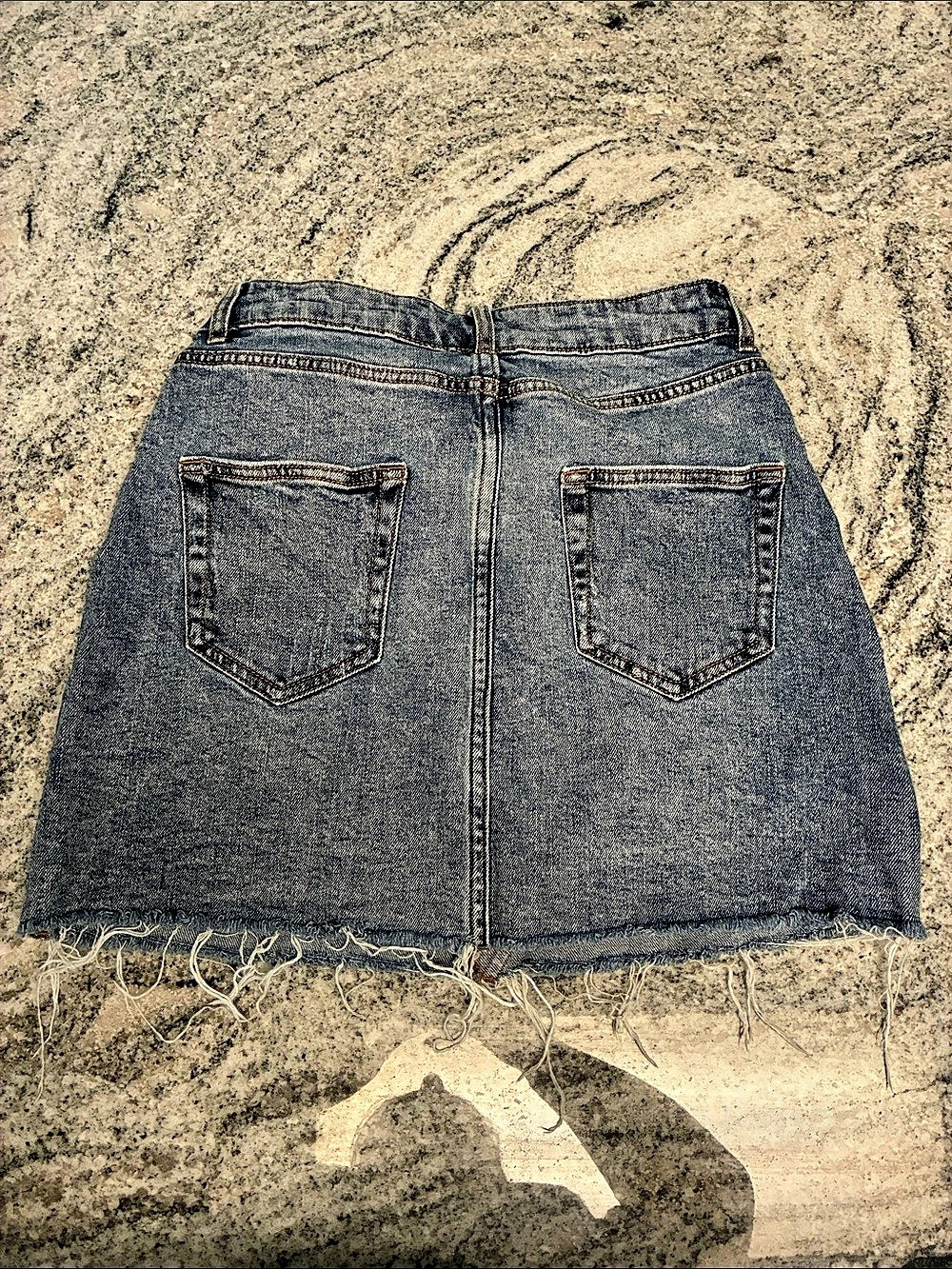 Wild Fable Denim Mini Skirt Blue Size 4 - Picture 2 of 4